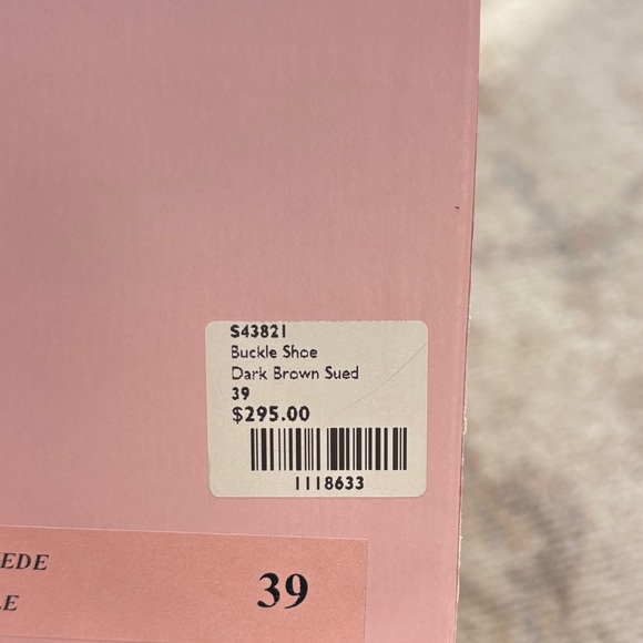 ANN MASHBURN Buckle Shoe Dark Brown Suede Heels - Picture 13 of 13